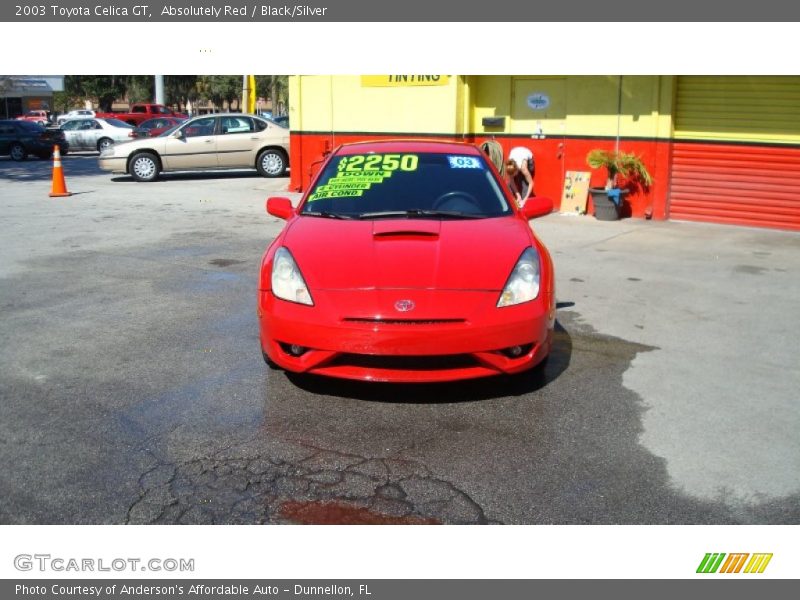 Absolutely Red / Black/Silver 2003 Toyota Celica GT