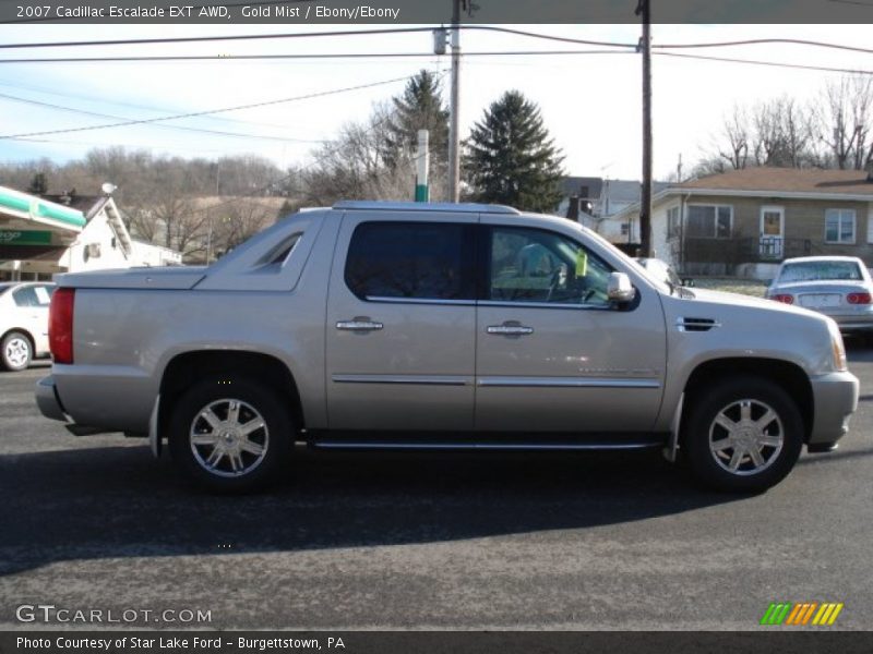 Gold Mist / Ebony/Ebony 2007 Cadillac Escalade EXT AWD