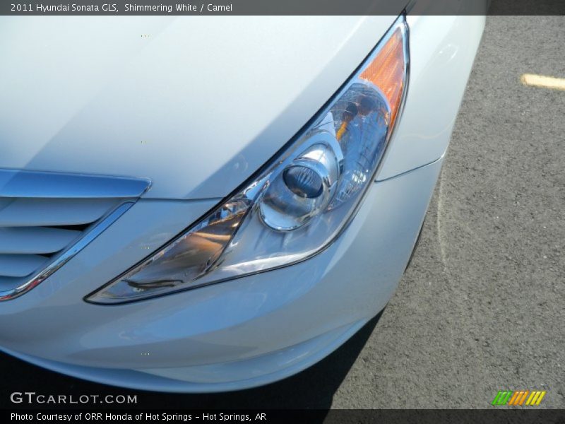 Shimmering White / Camel 2011 Hyundai Sonata GLS