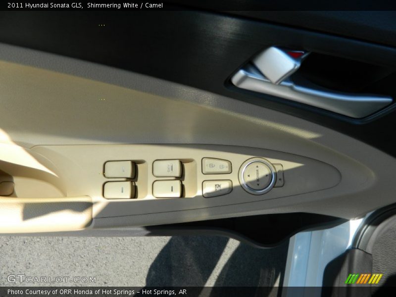 Shimmering White / Camel 2011 Hyundai Sonata GLS
