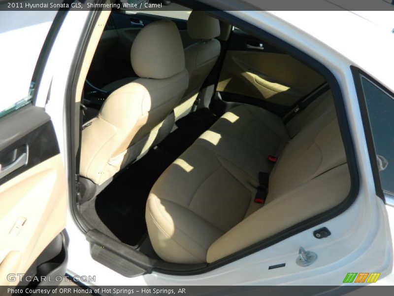 Shimmering White / Camel 2011 Hyundai Sonata GLS