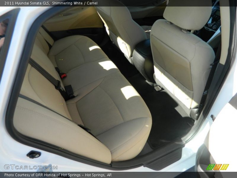 Shimmering White / Camel 2011 Hyundai Sonata GLS