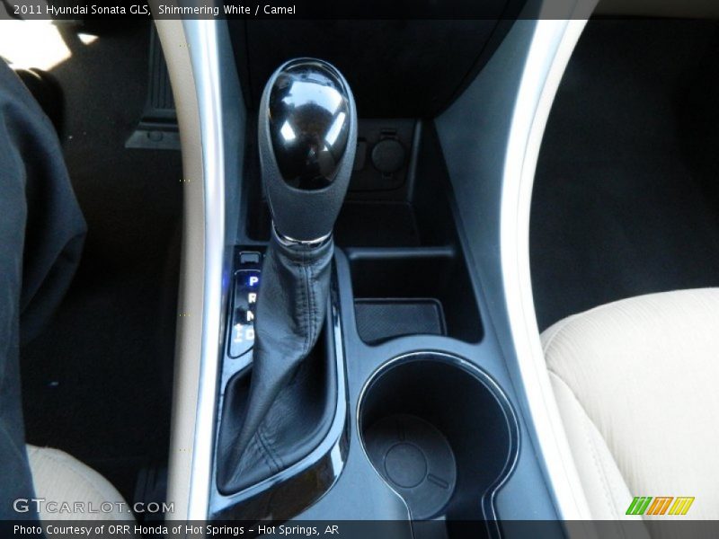 Shimmering White / Camel 2011 Hyundai Sonata GLS