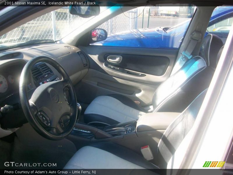 Icelandic White Pearl / Black 2001 Nissan Maxima SE