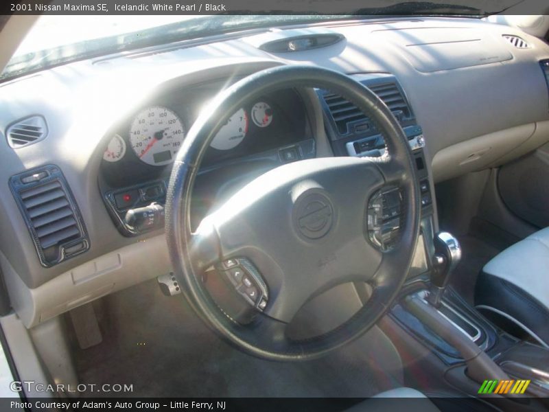 Icelandic White Pearl / Black 2001 Nissan Maxima SE