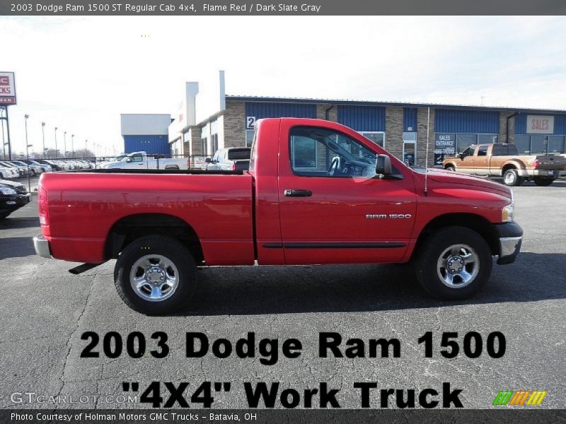 Flame Red / Dark Slate Gray 2003 Dodge Ram 1500 ST Regular Cab 4x4