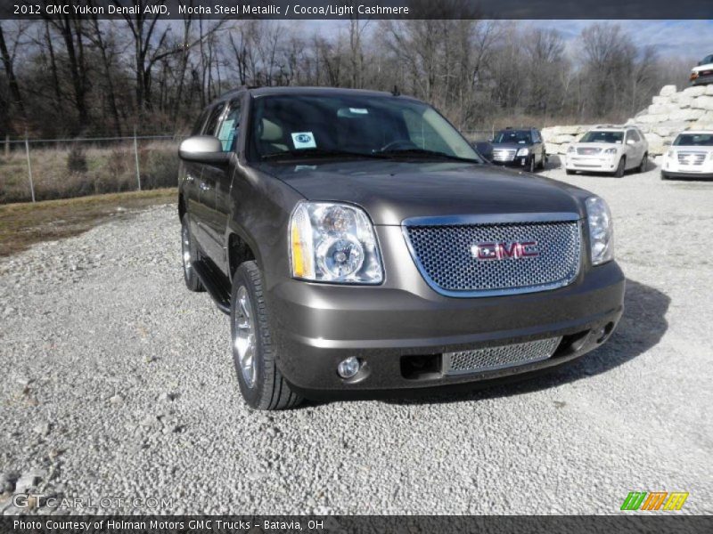 Mocha Steel Metallic / Cocoa/Light Cashmere 2012 GMC Yukon Denali AWD