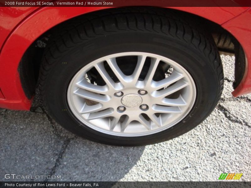 Vermillion Red / Medium Stone 2008 Ford Focus SE Sedan