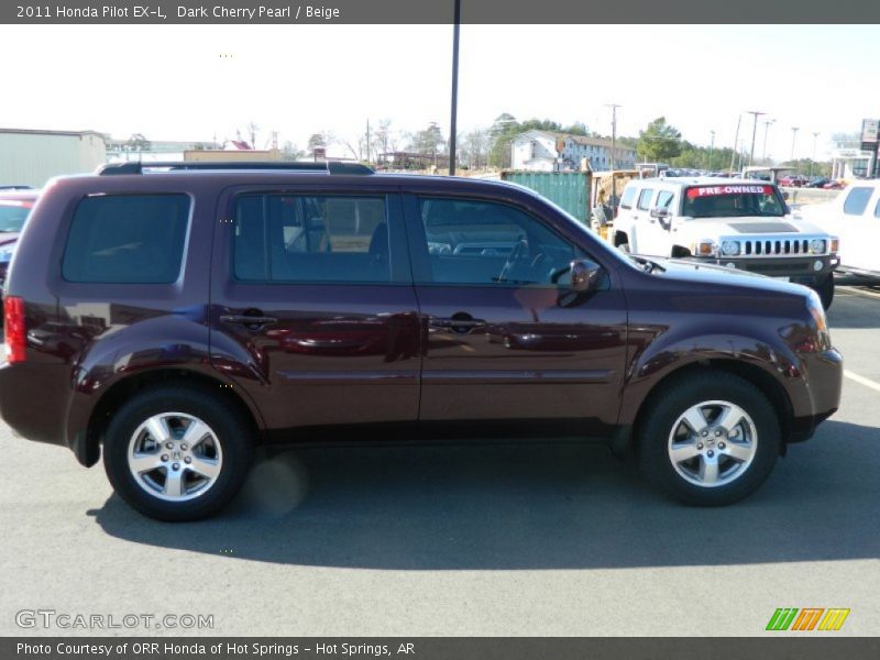 Dark Cherry Pearl / Beige 2011 Honda Pilot EX-L