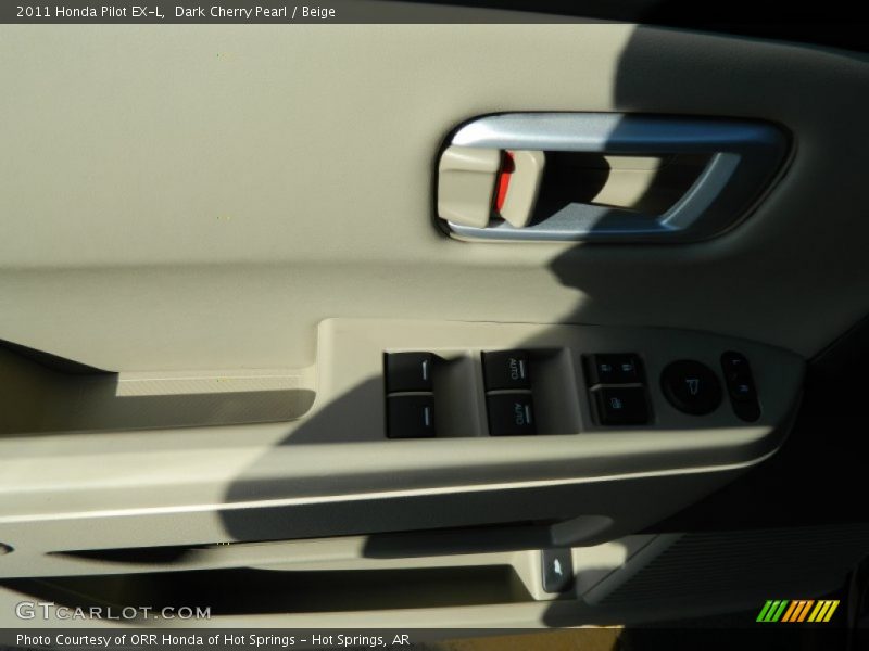Dark Cherry Pearl / Beige 2011 Honda Pilot EX-L