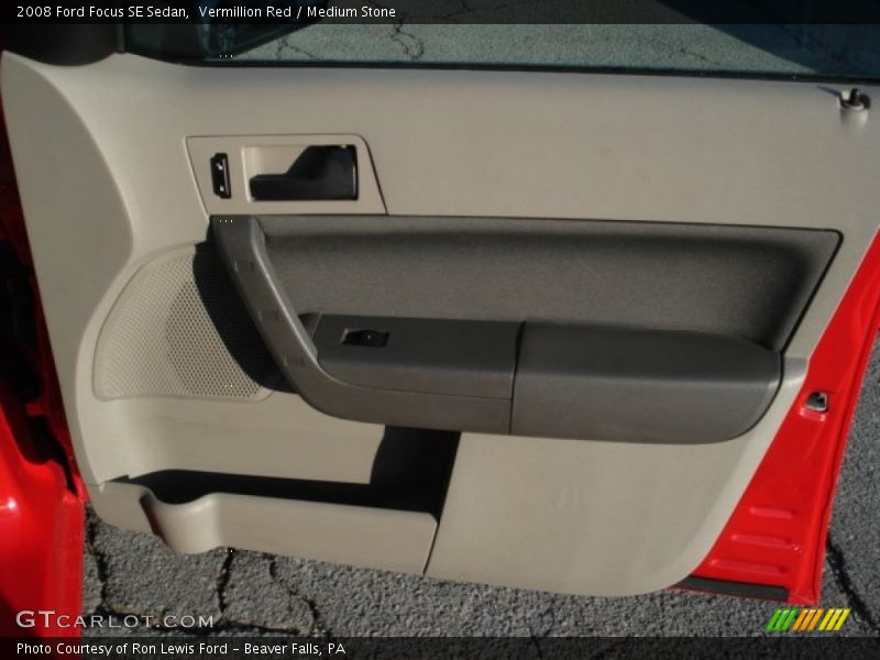Vermillion Red / Medium Stone 2008 Ford Focus SE Sedan