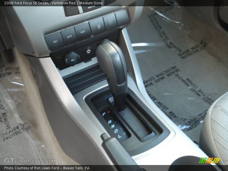 Vermillion Red / Medium Stone 2008 Ford Focus SE Sedan