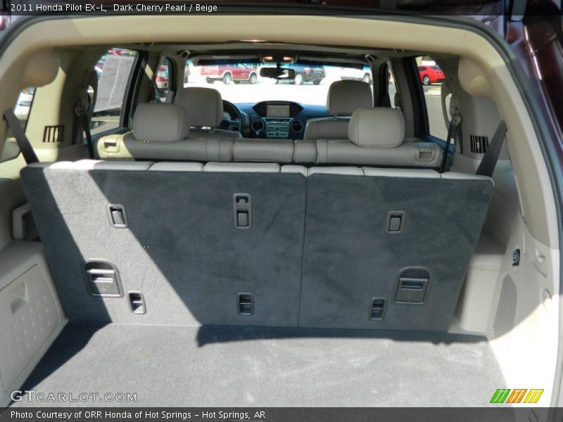 Dark Cherry Pearl / Beige 2011 Honda Pilot EX-L
