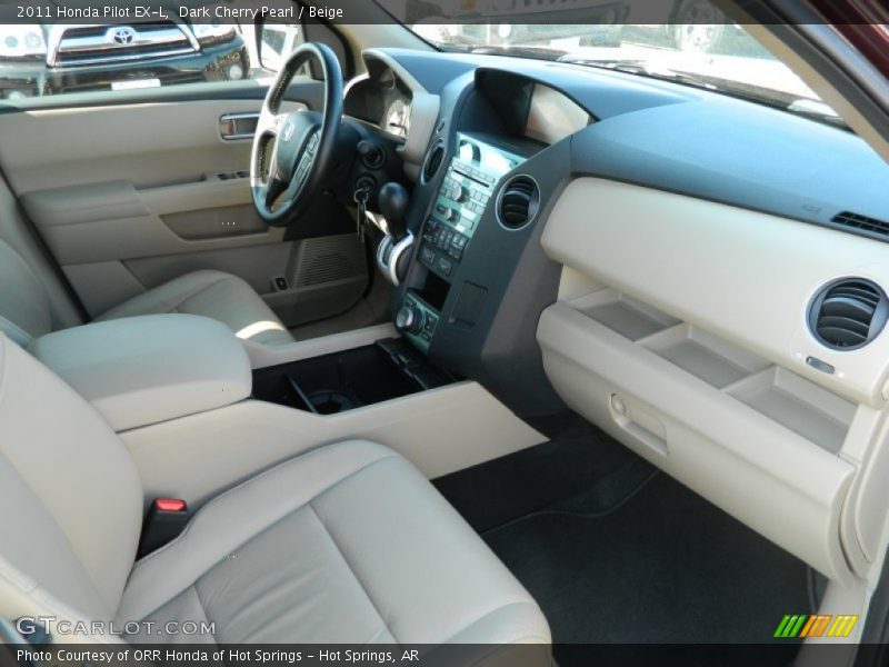 Dark Cherry Pearl / Beige 2011 Honda Pilot EX-L