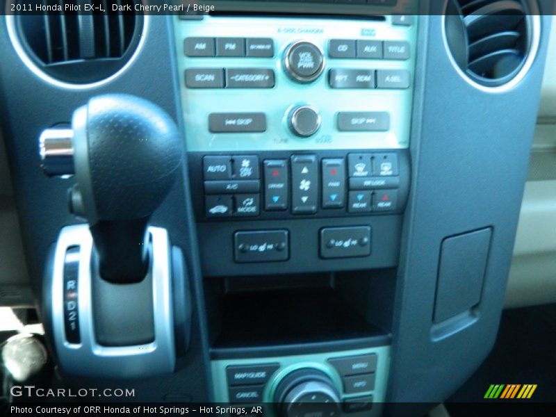 Dark Cherry Pearl / Beige 2011 Honda Pilot EX-L