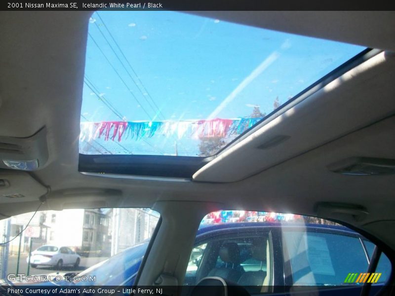 Icelandic White Pearl / Black 2001 Nissan Maxima SE