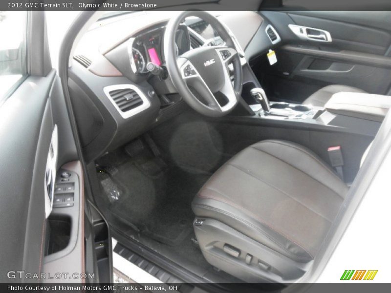Olympic White / Brownstone 2012 GMC Terrain SLT