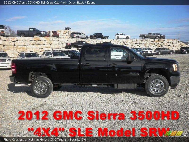 Onyx Black / Ebony 2012 GMC Sierra 3500HD SLE Crew Cab 4x4