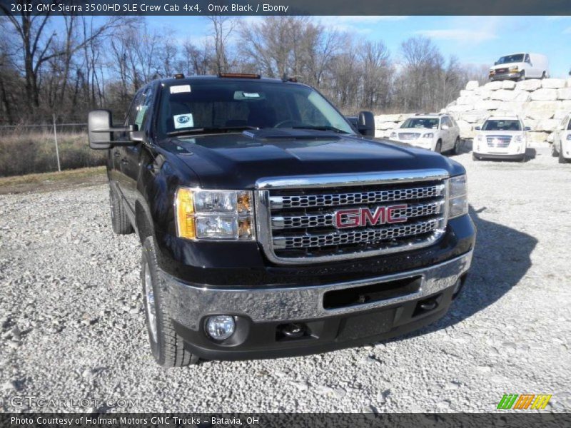 Onyx Black / Ebony 2012 GMC Sierra 3500HD SLE Crew Cab 4x4