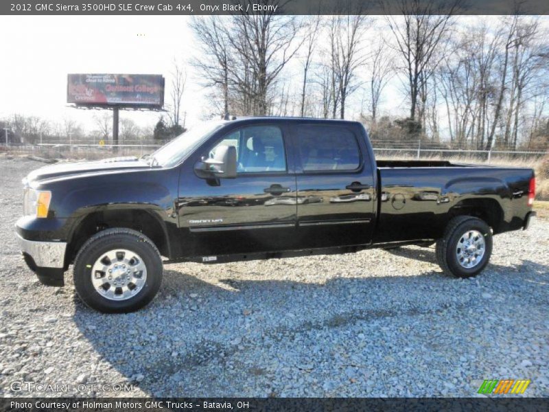 Onyx Black / Ebony 2012 GMC Sierra 3500HD SLE Crew Cab 4x4