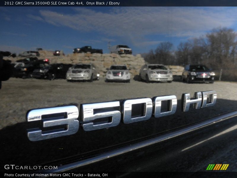 Onyx Black / Ebony 2012 GMC Sierra 3500HD SLE Crew Cab 4x4