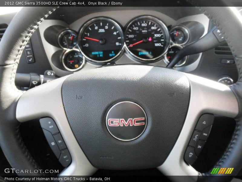 Onyx Black / Ebony 2012 GMC Sierra 3500HD SLE Crew Cab 4x4