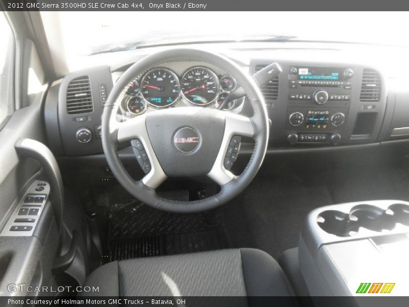 Onyx Black / Ebony 2012 GMC Sierra 3500HD SLE Crew Cab 4x4