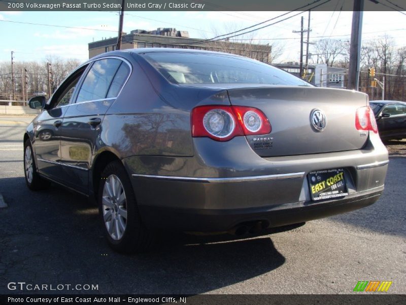 United Gray / Classic Gray 2008 Volkswagen Passat Turbo Sedan