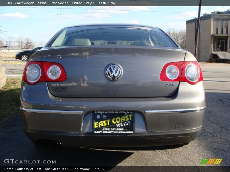 United Gray / Classic Gray 2008 Volkswagen Passat Turbo Sedan