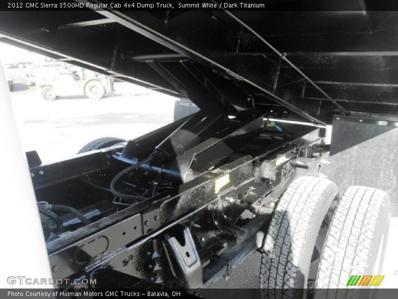 Summit White / Dark Titanium 2012 GMC Sierra 3500HD Regular Cab 4x4 Dump Truck