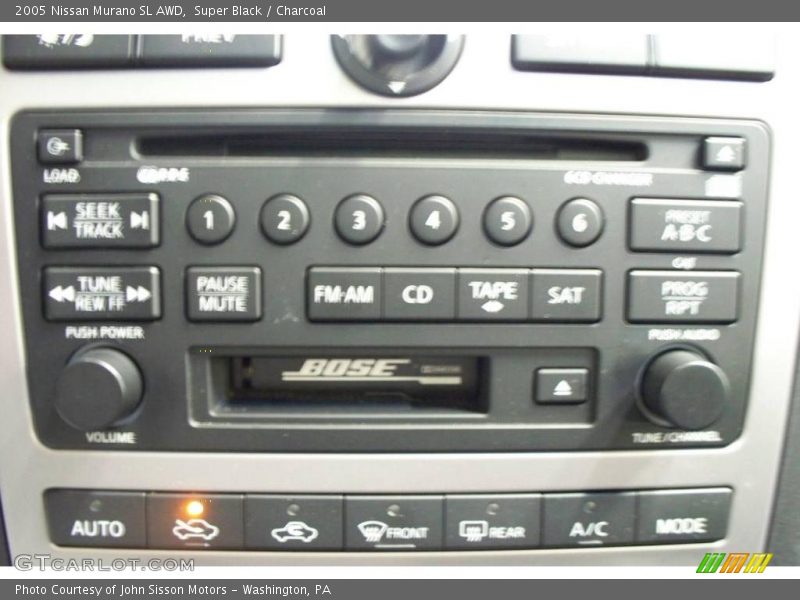 Super Black / Charcoal 2005 Nissan Murano SL AWD