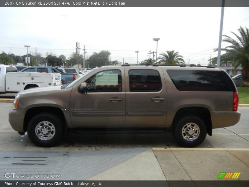 Gold Mist Metallic / Light Tan 2007 GMC Yukon XL 2500 SLT 4x4