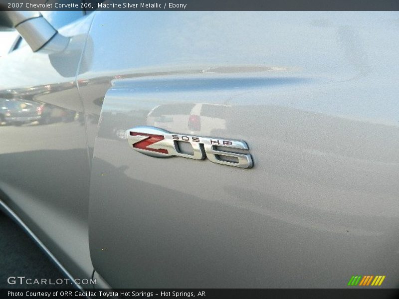 Machine Silver Metallic / Ebony 2007 Chevrolet Corvette Z06