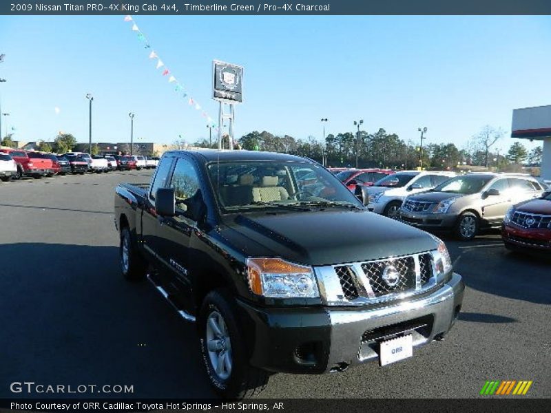 Timberline Green / Pro-4X Charcoal 2009 Nissan Titan PRO-4X King Cab 4x4