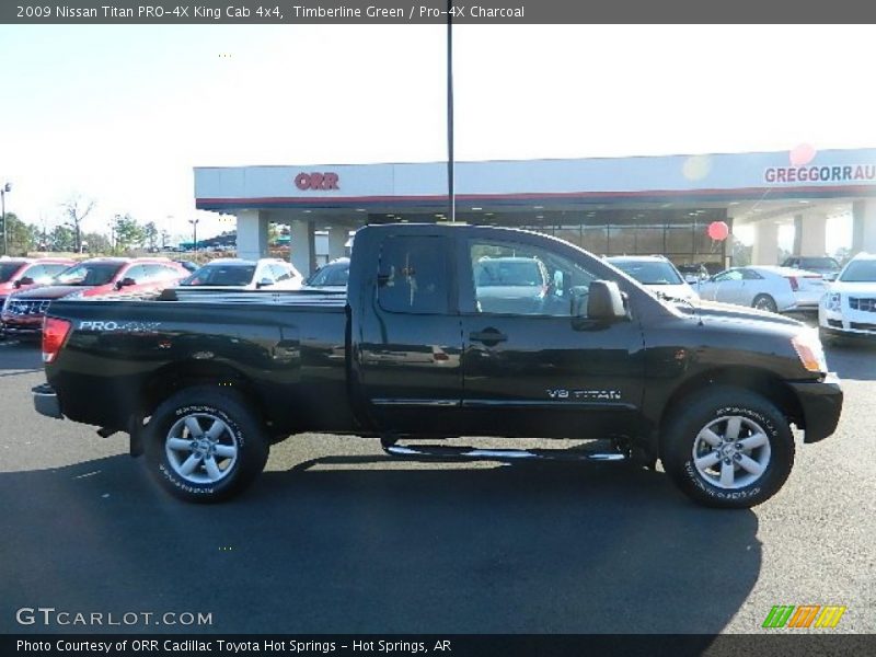 Timberline Green / Pro-4X Charcoal 2009 Nissan Titan PRO-4X King Cab 4x4