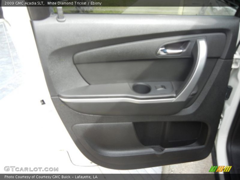 White Diamond Tricoat / Ebony 2009 GMC Acadia SLT