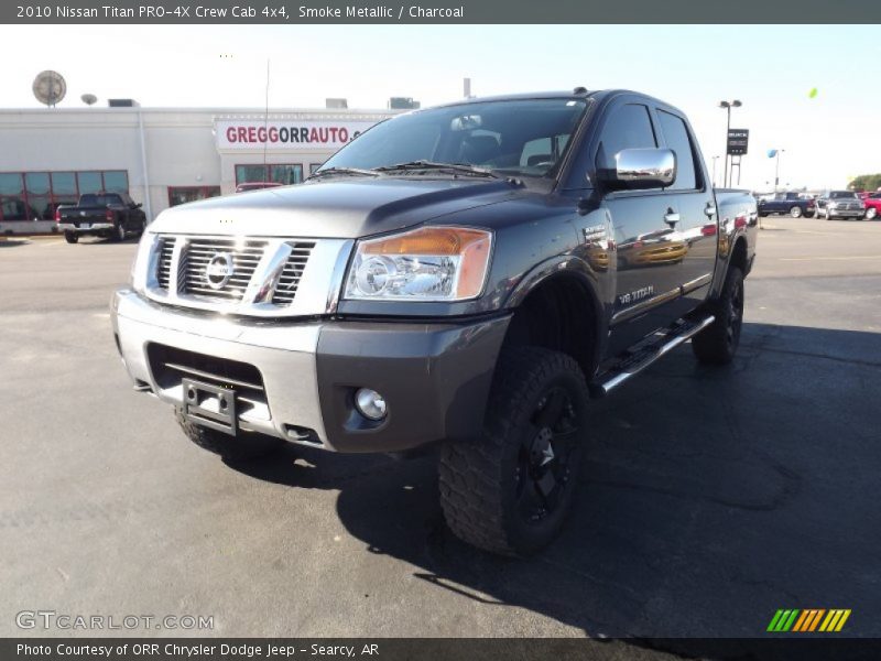 Smoke Metallic / Charcoal 2010 Nissan Titan PRO-4X Crew Cab 4x4