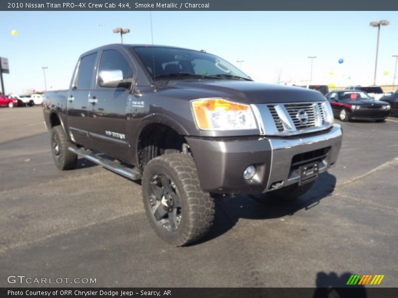 Smoke Metallic / Charcoal 2010 Nissan Titan PRO-4X Crew Cab 4x4