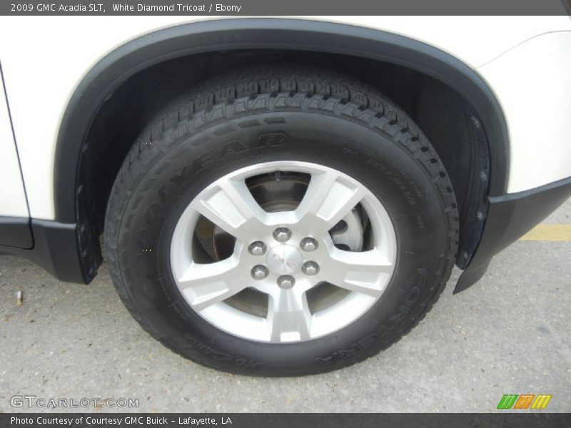 White Diamond Tricoat / Ebony 2009 GMC Acadia SLT