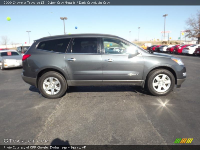 Cyber Gray Metallic / Dark Gray/Light Gray 2009 Chevrolet Traverse LT