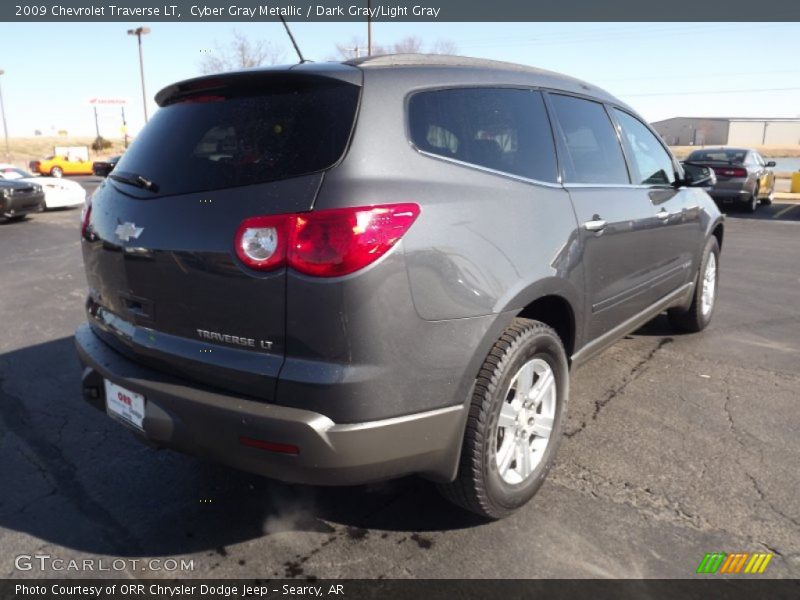 Cyber Gray Metallic / Dark Gray/Light Gray 2009 Chevrolet Traverse LT
