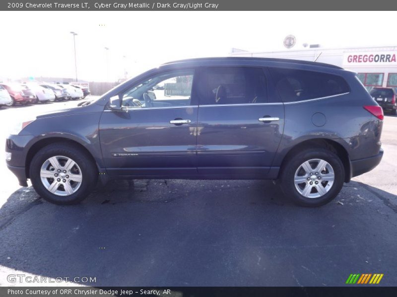 Cyber Gray Metallic / Dark Gray/Light Gray 2009 Chevrolet Traverse LT
