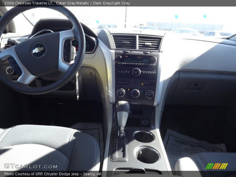Cyber Gray Metallic / Dark Gray/Light Gray 2009 Chevrolet Traverse LT