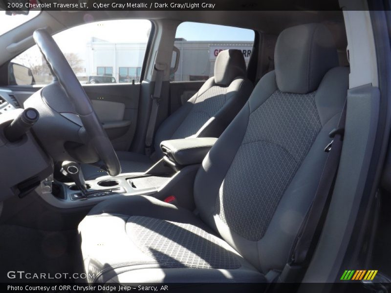 Cyber Gray Metallic / Dark Gray/Light Gray 2009 Chevrolet Traverse LT