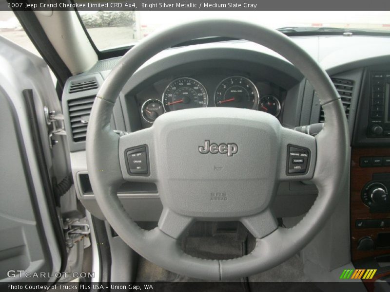 Bright Silver Metallic / Medium Slate Gray 2007 Jeep Grand Cherokee Limited CRD 4x4