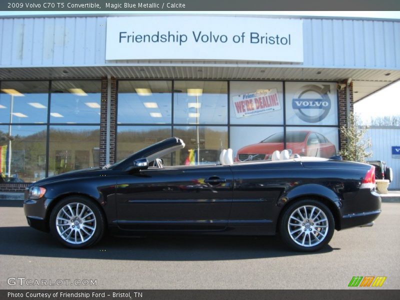 Magic Blue Metallic / Calcite 2009 Volvo C70 T5 Convertible