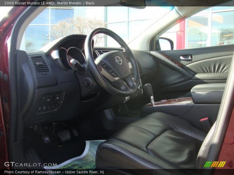 Merlot Metallic / Black 2009 Nissan Murano LE AWD