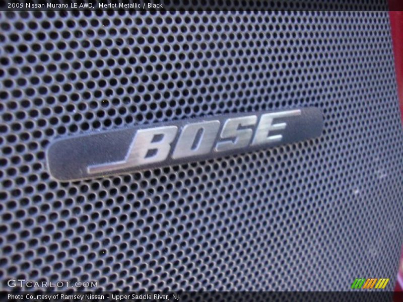 Merlot Metallic / Black 2009 Nissan Murano LE AWD