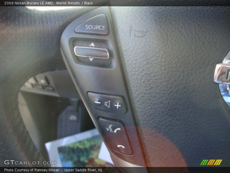 Merlot Metallic / Black 2009 Nissan Murano LE AWD