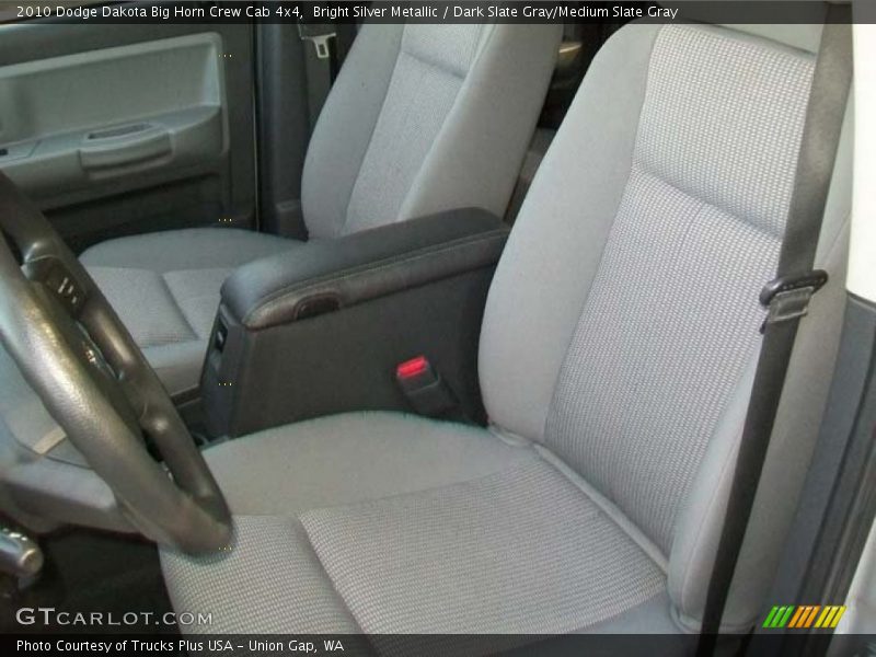 Bright Silver Metallic / Dark Slate Gray/Medium Slate Gray 2010 Dodge Dakota Big Horn Crew Cab 4x4